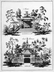 An Alcove and a Cool Retreat, fra 'Chinese Architecture, Civil and Ornamental', utgitt 1759